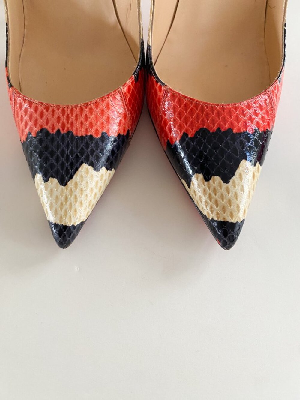 Christian Louboutin Snakeskin So Kate 120 Pumps Heels 38 - Picture 7 of 12